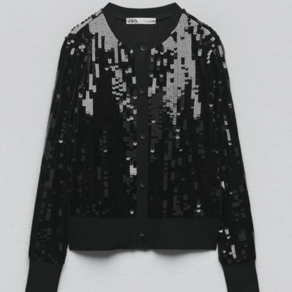 Zara sequin cardigan🖤